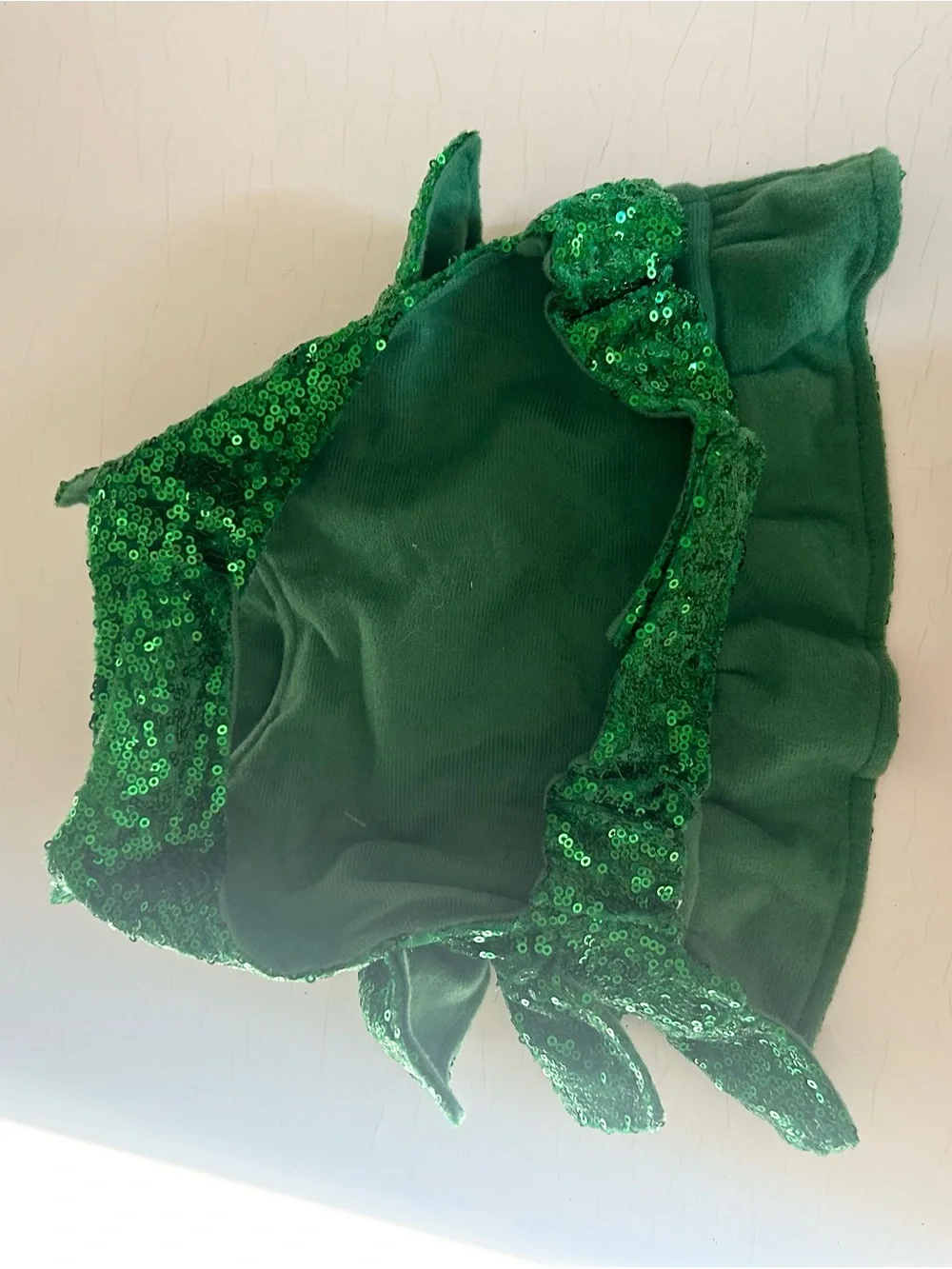 Merry & Bright Green Sequin Dog Holiday Costume